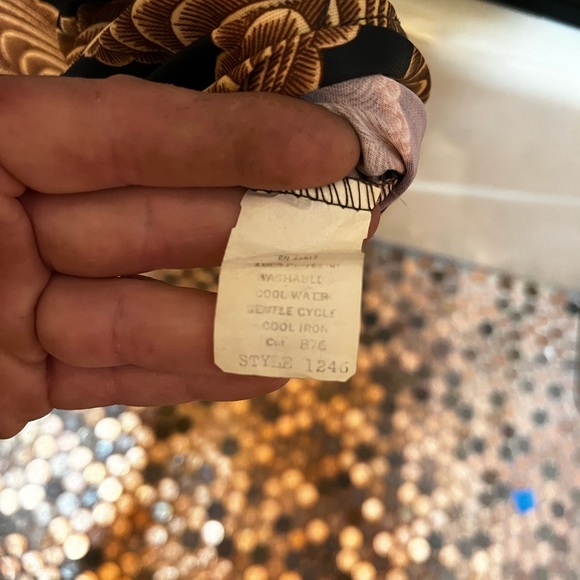 Alan Stuart 70s Vintage open neck disco shirt - Picture 5 of 9